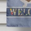 Basset Hound 1 Welcome House Flag