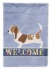 Basset Hound Welcome Garden Flag