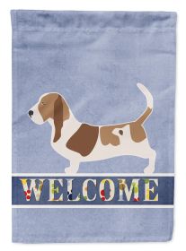 Basset Hound Welcome Garden Flag