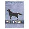 Labrador Retriever - Black 1 - Welcome House Flag