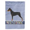 German Pinscher Welcome House Flag