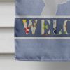 Spanish Hound Welcome House Flag