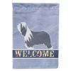 Bearded Collie Welcome House Flag