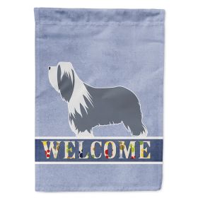Bearded Collie Welcome House Flag