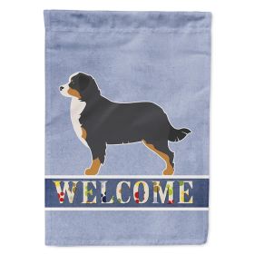Bernese Mountain Dog 1 Welcome House Flag