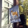 Border Collie - Ree and White Welcome House Flag