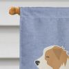Border Collie - Ree and White Welcome House Flag