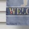 Border Collie - Ree and White Welcome House Flag