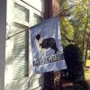 Border Collie - Black and White - Welcome House Flag