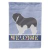 Polish Lowland Sheepdog Welcome House Flag