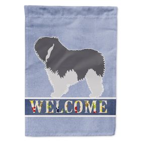 Polish Lowland Sheepdog Welcome House Flag