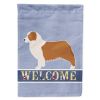 Australian Shepherd Welcome House Flag
