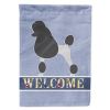 Poodle Welcome House Flag
