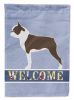 Boston Terrier 1 Welcome House Flag