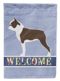 Boston Terrier 1 Welcome House Flag