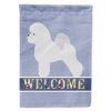 Bichon Frise 1 Welcome House Flag