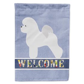Bichon Frise 1 Welcome House Flag