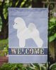 Bichon Frise Welcome Garden Flag