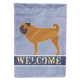 Pug Welcome House Flag