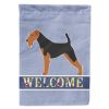 Airedale Terrier Welcome House Flag