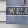 Doberman 1 Welcome Flag House Size