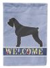 Schnauzer 1 Welcome House Flag