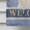 Pug - Cream - Welcome House Flag