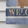Pug - Dark Brown - Welcome House Flag