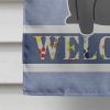 Pug - Black 1 - Welcome House Flag