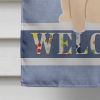 Pug - Fawn 1 - Welcome House Flag
