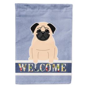 Pug - Fawn 1 - Welcome House Flag