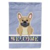 French Bulldog - Cream - Welcome House Flag