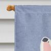 French Bulldog - Piebald - Welcome House Flag
