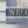 French Bulldog - Piebald - Welcome House Flag
