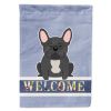 French Bulldog - Black 1 - Welcome House Flag