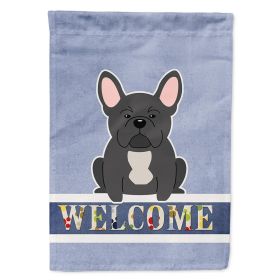French Bulldog - Black 1 - Welcome House Flag