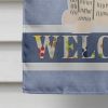 Mastiff - Brindle and White - Welcome House Flag