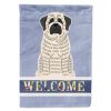 Mastiff - Brindle and White - Welcome House Flag