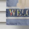 Mastiff - White - Welcome House Flag