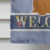 Norwich Terrier Welcome House Flag