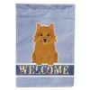 Norwich Terrier Welcome House Flag