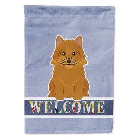 Norwich Terrier Welcome House Flag