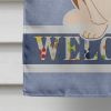 Basset Hound 2 Welcome House Flag