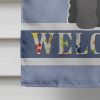 Schnauzer - Standard - Black - Welcome House Flag