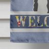 Schnauzer - Standard - Salt and Pepper - Welcome House Flag