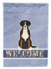 Greater Swiss Mountain Dog Welcome House Flag