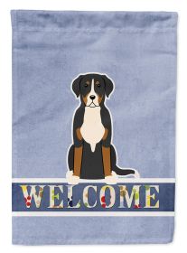 Greater Swiss Mountain Dog Welcome House Flag