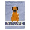 Border Terrier 1 Welcome House Flag