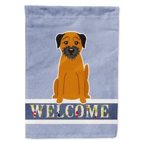 Border Terrier 1 Welcome House Flag