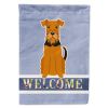 Airedale Terrier 1 Welcome House Flag